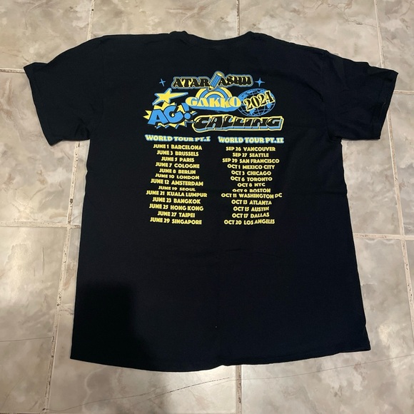 ATARASHII GAKKO Official Merch World Tour T -Shirt 2024 SZ Large (RARE)